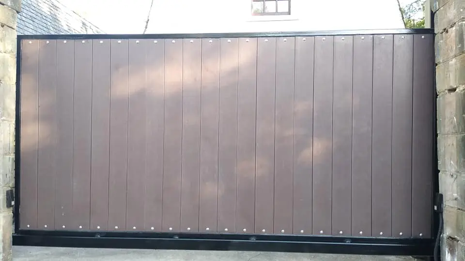 Residential gate installation project in Oklahoma City